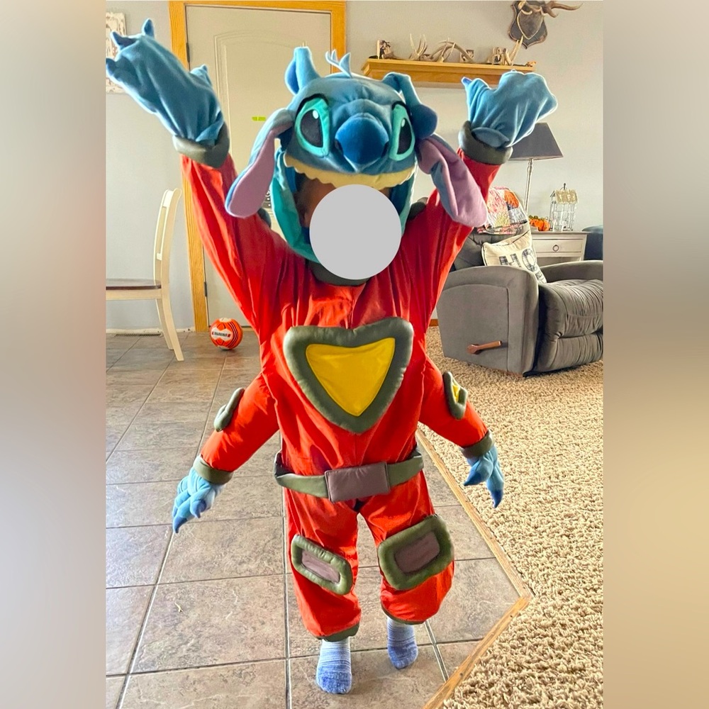Disney Stitch Blue/Orange Astronaut Costume XXS